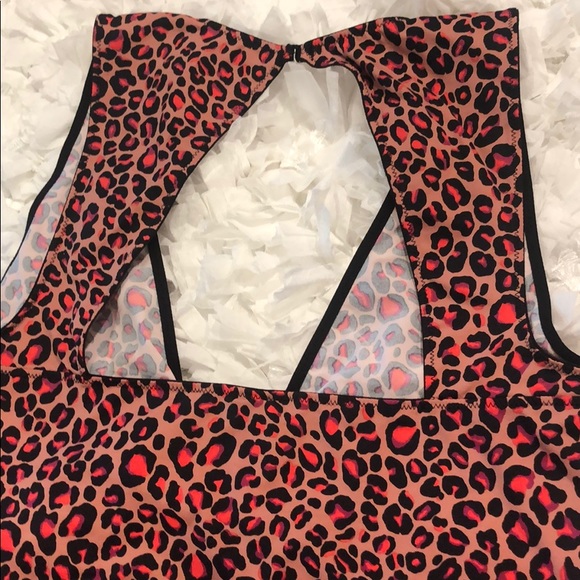 Victoria's Secret | Tops | Victorias Secret Animal Print Body Suit Med ...